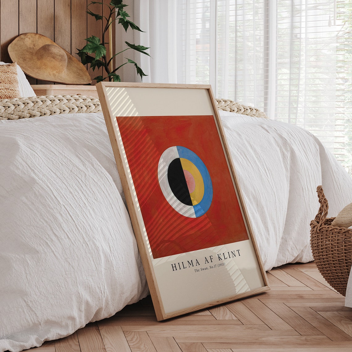 Hilma Af Klint The Swan No 17 1915 Bold Red Circle Abstract Art Poster - Image 5