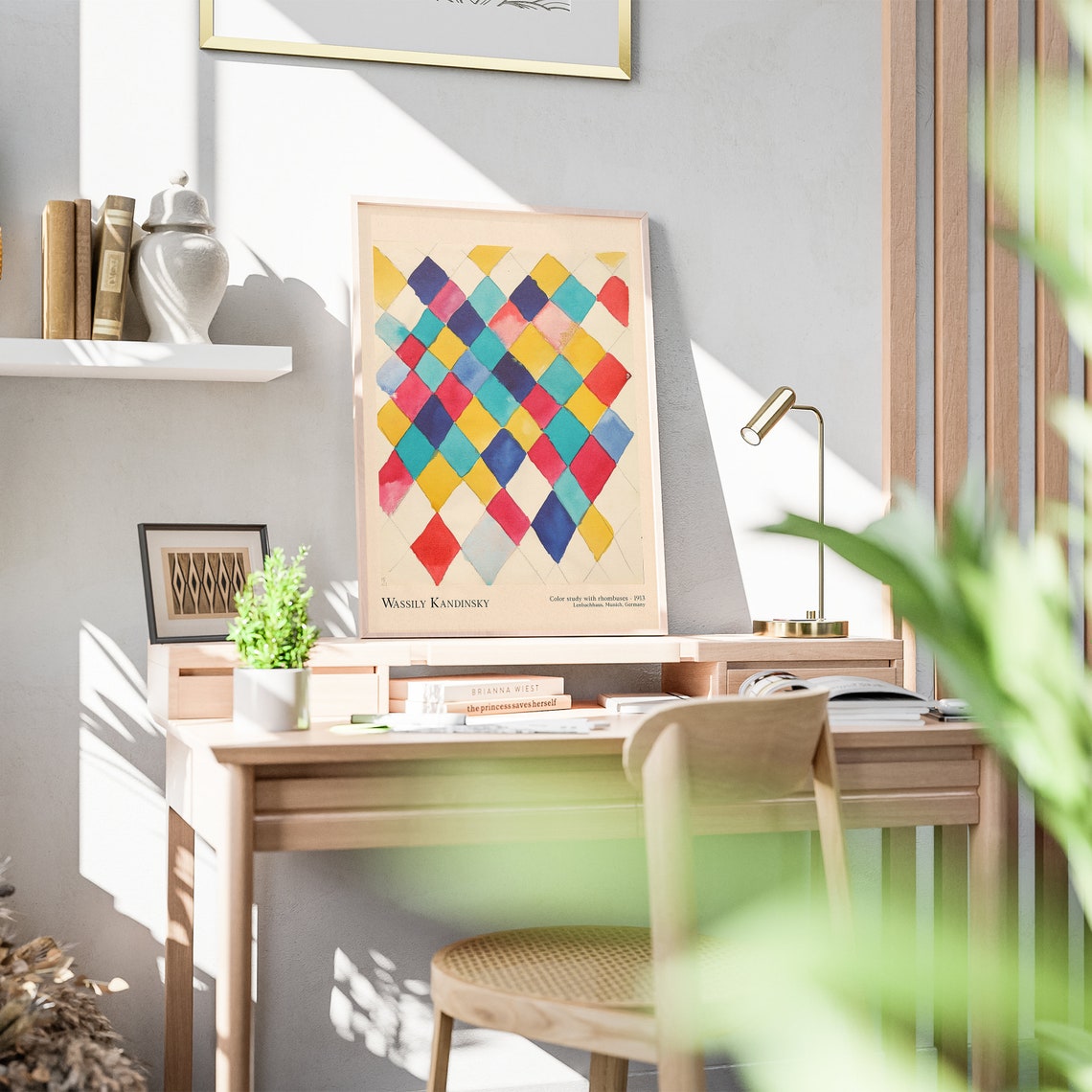 Wassily Kandinsky Color Study Rhombuses 1913 Abstract Wall Art - Image 3