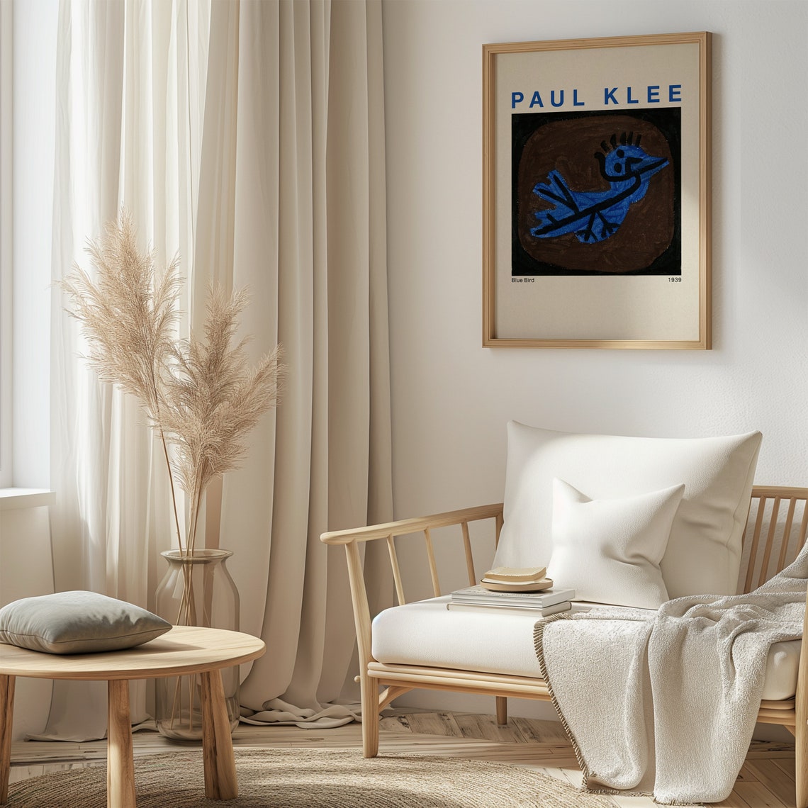 Paul Klee Blue Bird 1939 Childlike Abstract Animal Art Poster - Image 5