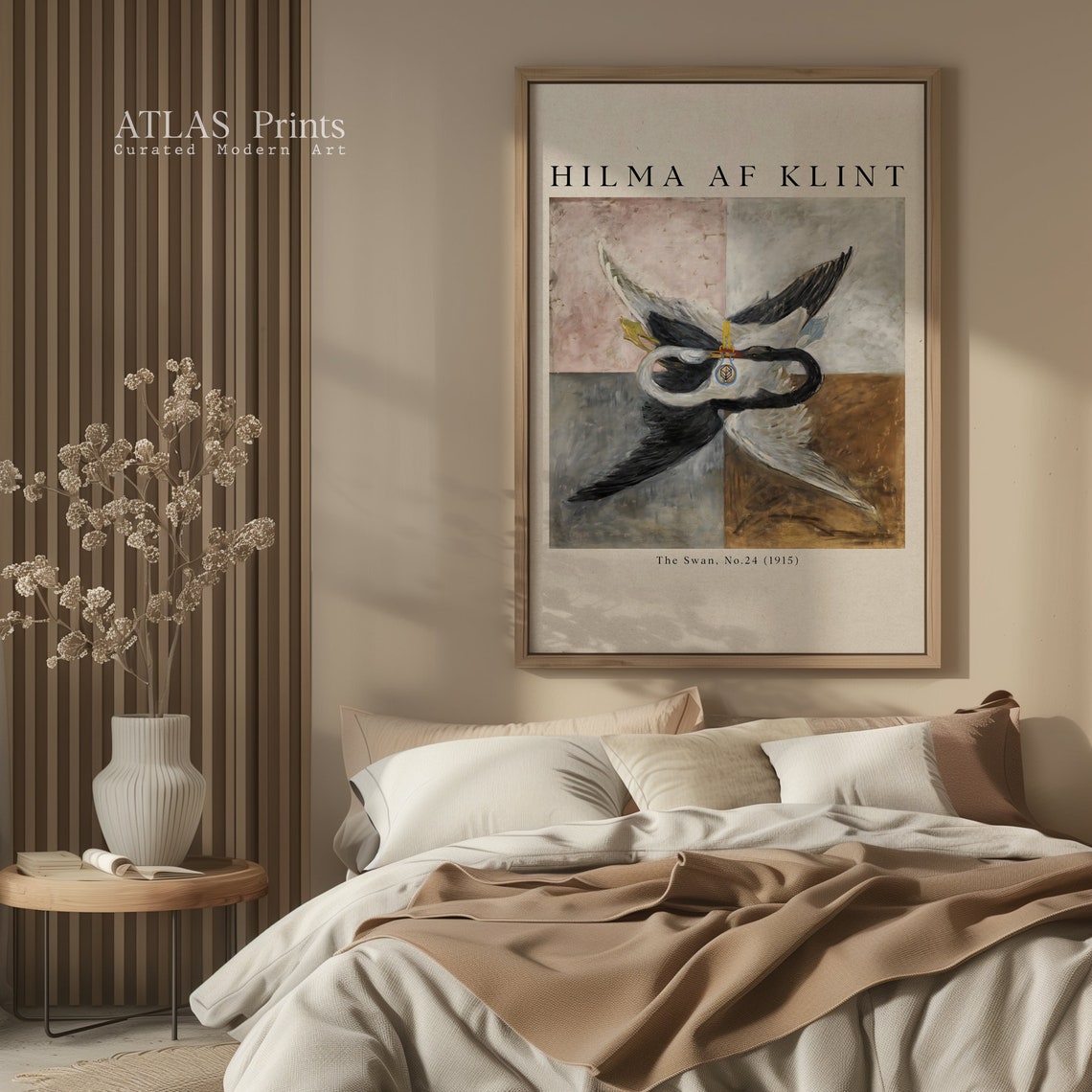 Hilma af Klint The Swan No 24 Swans Heart Panels Modern Art Poster - Image 5