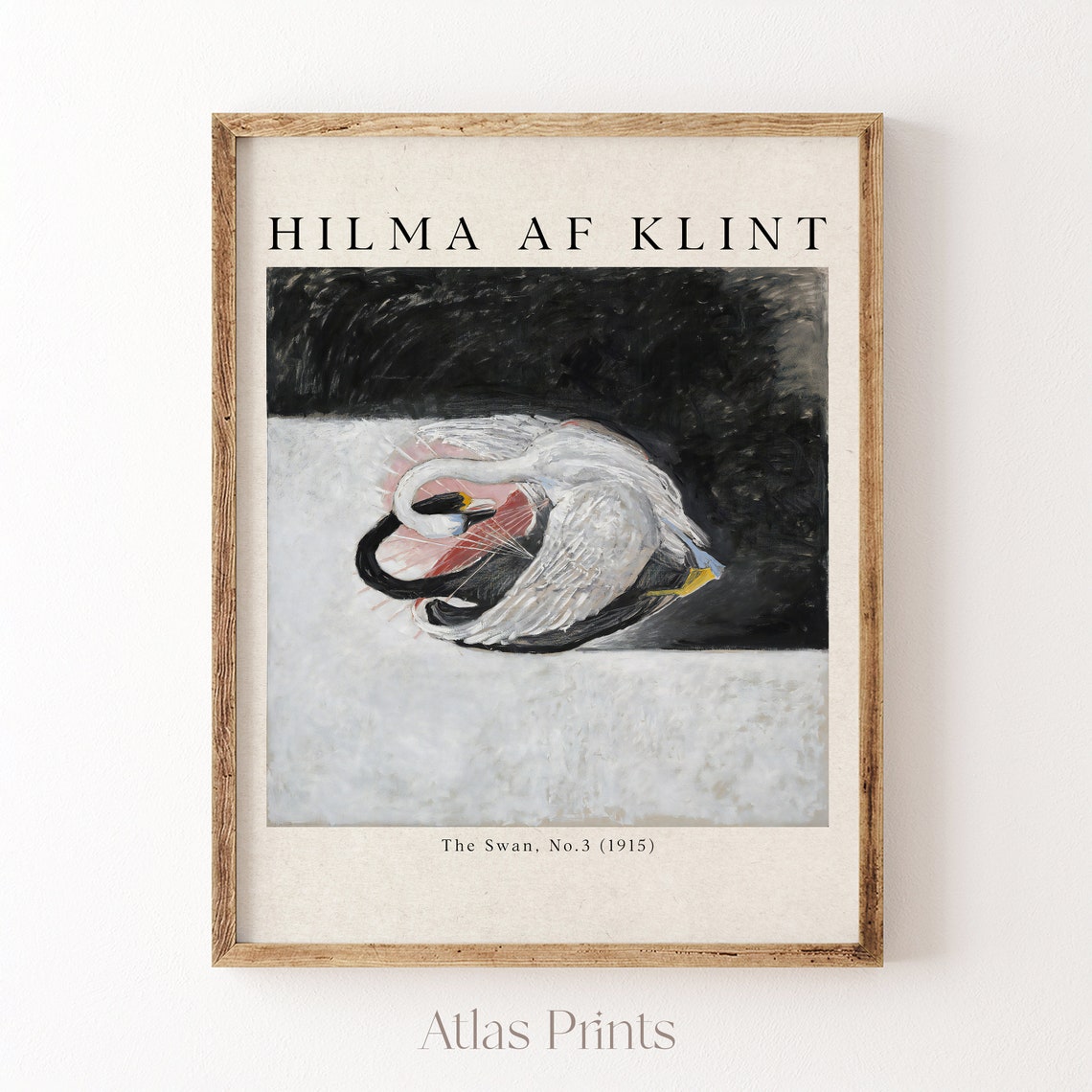 Hilma af Klint Black and White Swans Number 3 1915 Spiritual Poster