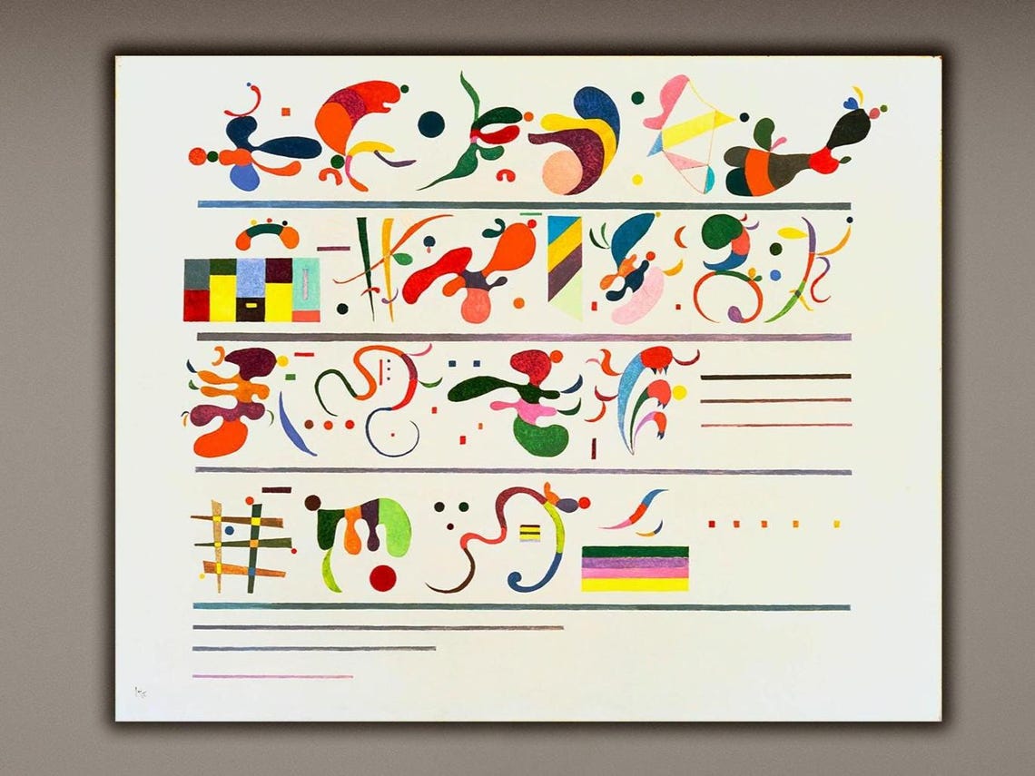 Kandinsky Succession Print Geometric Abstract Expression Modern Art Poster