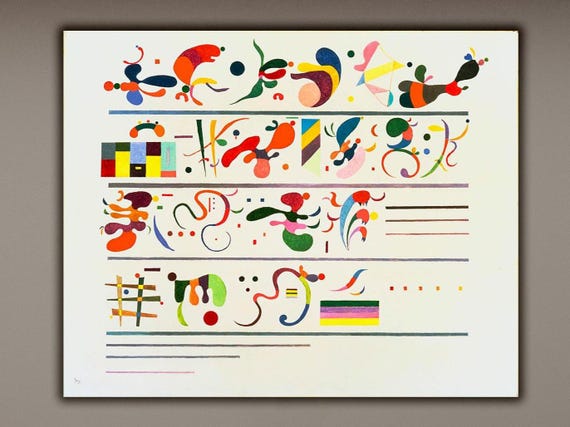 Kandinsky Succession Print Geometric Abstract Expression Modern Art Poster