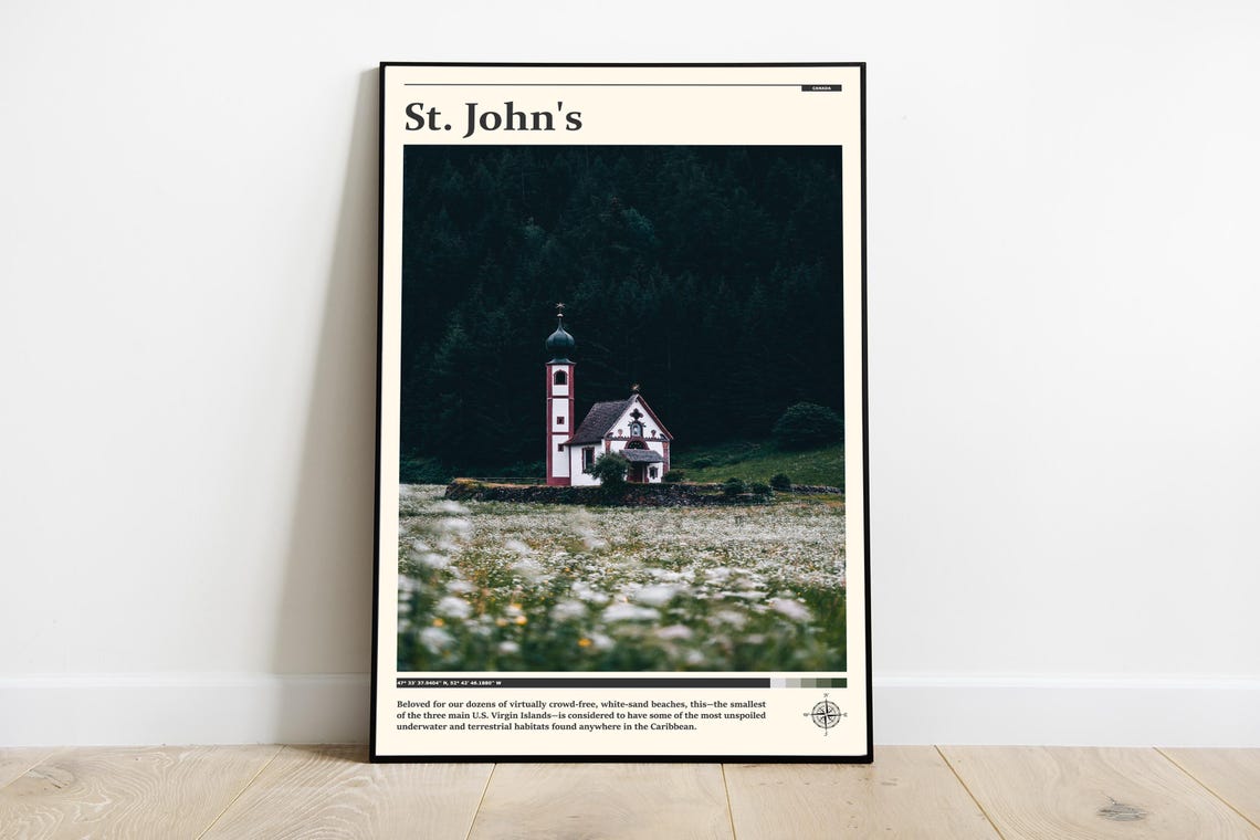 St Johns Chapel Wildflower Meadow Mountain Forest Photography Poster
