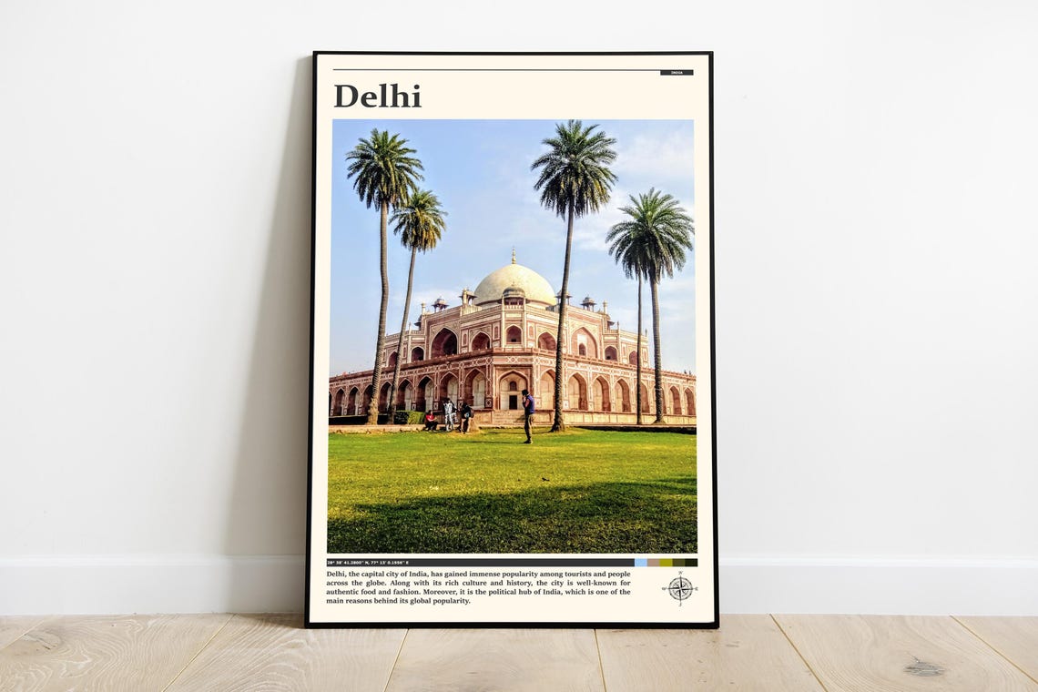 Delhi Print Delhi Wall Art Delhi Poster Delhi Photo Delhi Poster Print Delhi Decor India Travel Wall Art