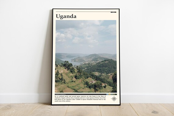 Uganda Print Uganda Wall Art Uganda Poster Uganda Photo Uganda Poster Print East Africa Wall Decor