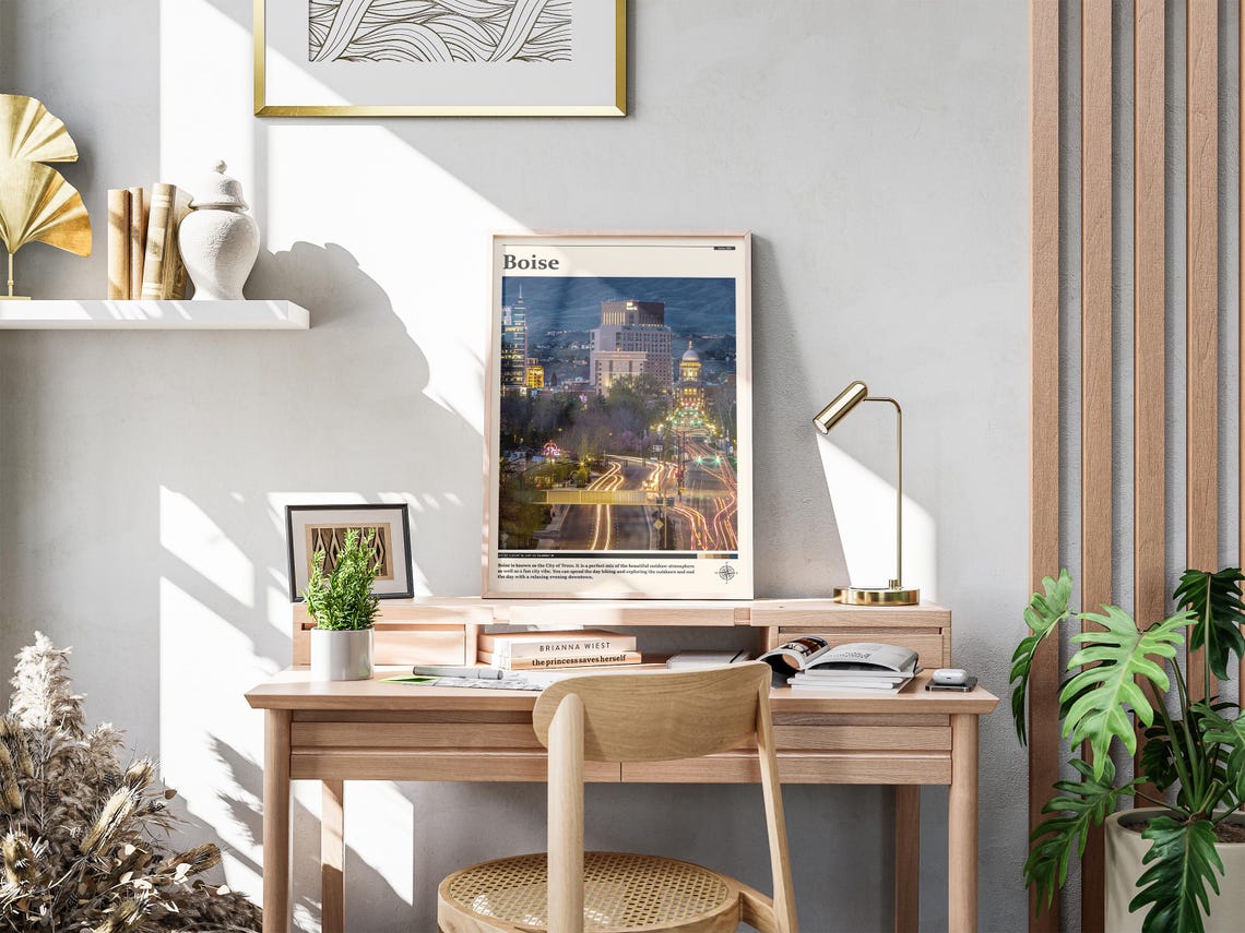 Travel Photography Boise Print Boise Wall Art Boise Poster Boise Photo Boise Poster Print Boise Wall Decor Idaho Poster Print - Image 4