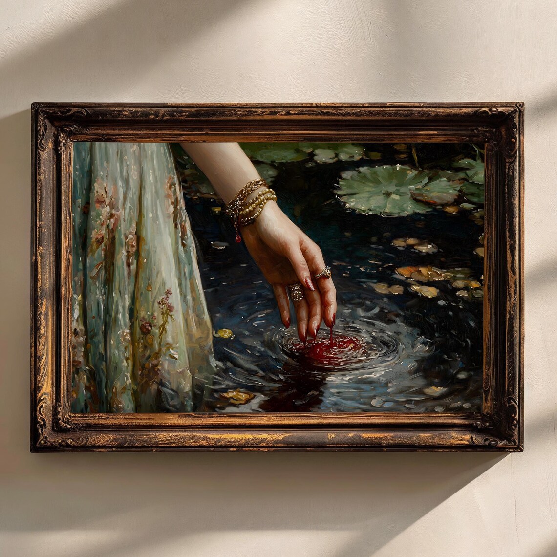 Lady Macbeth's Bloody Hands, Dark Gothic Art Print - Image 3