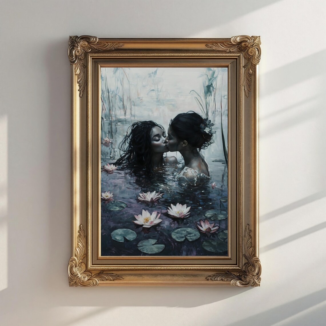 Girlfriends Dark Academia Gothic Victorian Art Print - Image 2