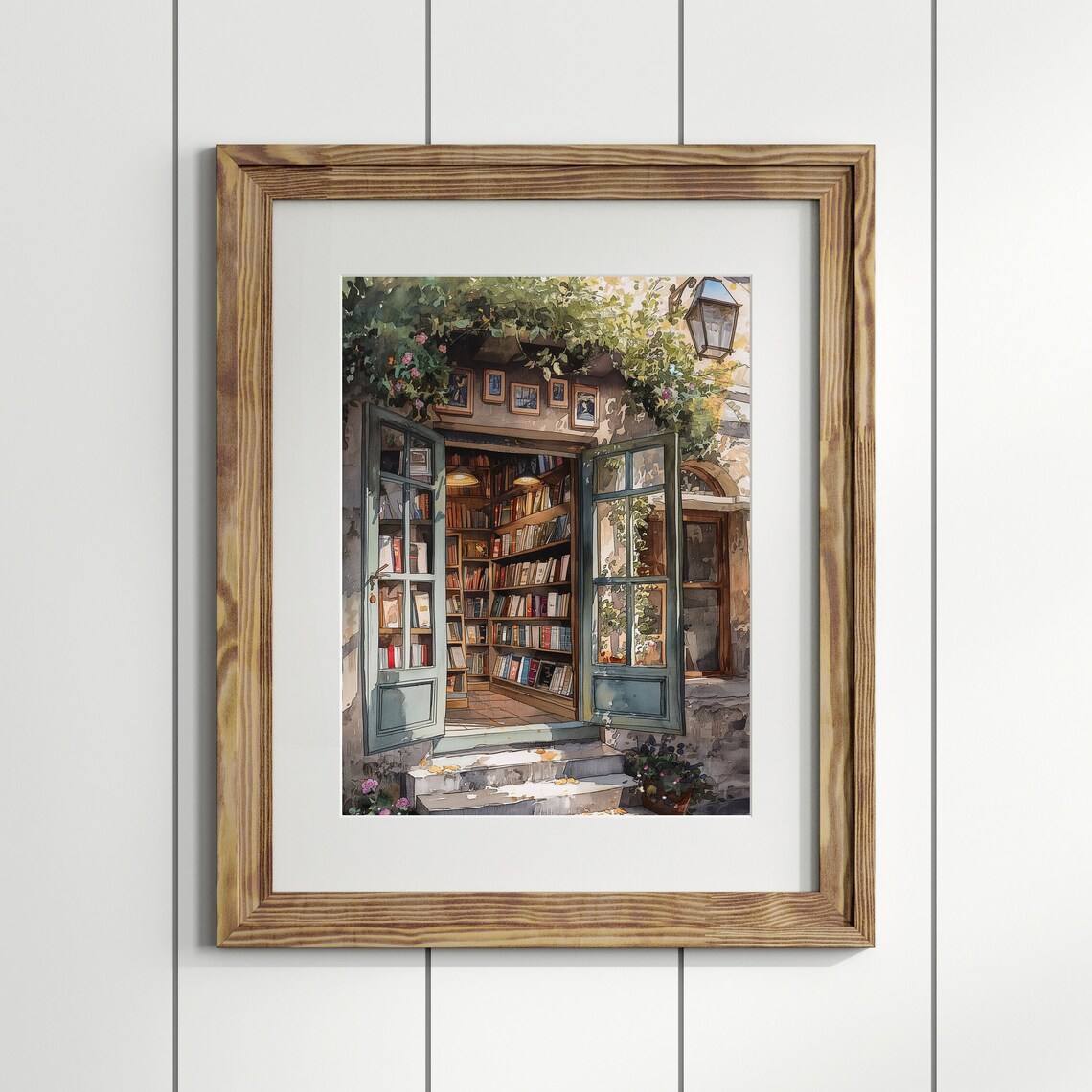 Vintage Book Shop Poster, Book Lover Reading Gift - Image 3