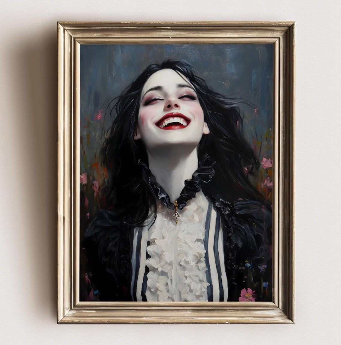 Happy Witch Dark Academia, The Pond Gothic Art Print - Image 3