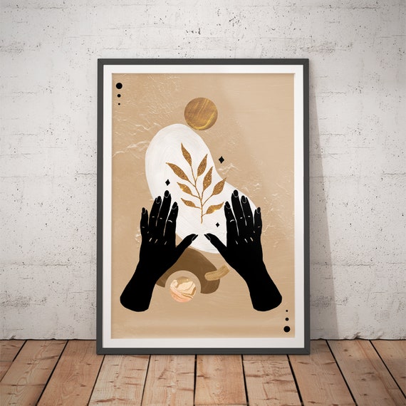 Female Celestial No4 Moon Print Feminine Art Fashion Prints Celestial Art Naked Woman Art
