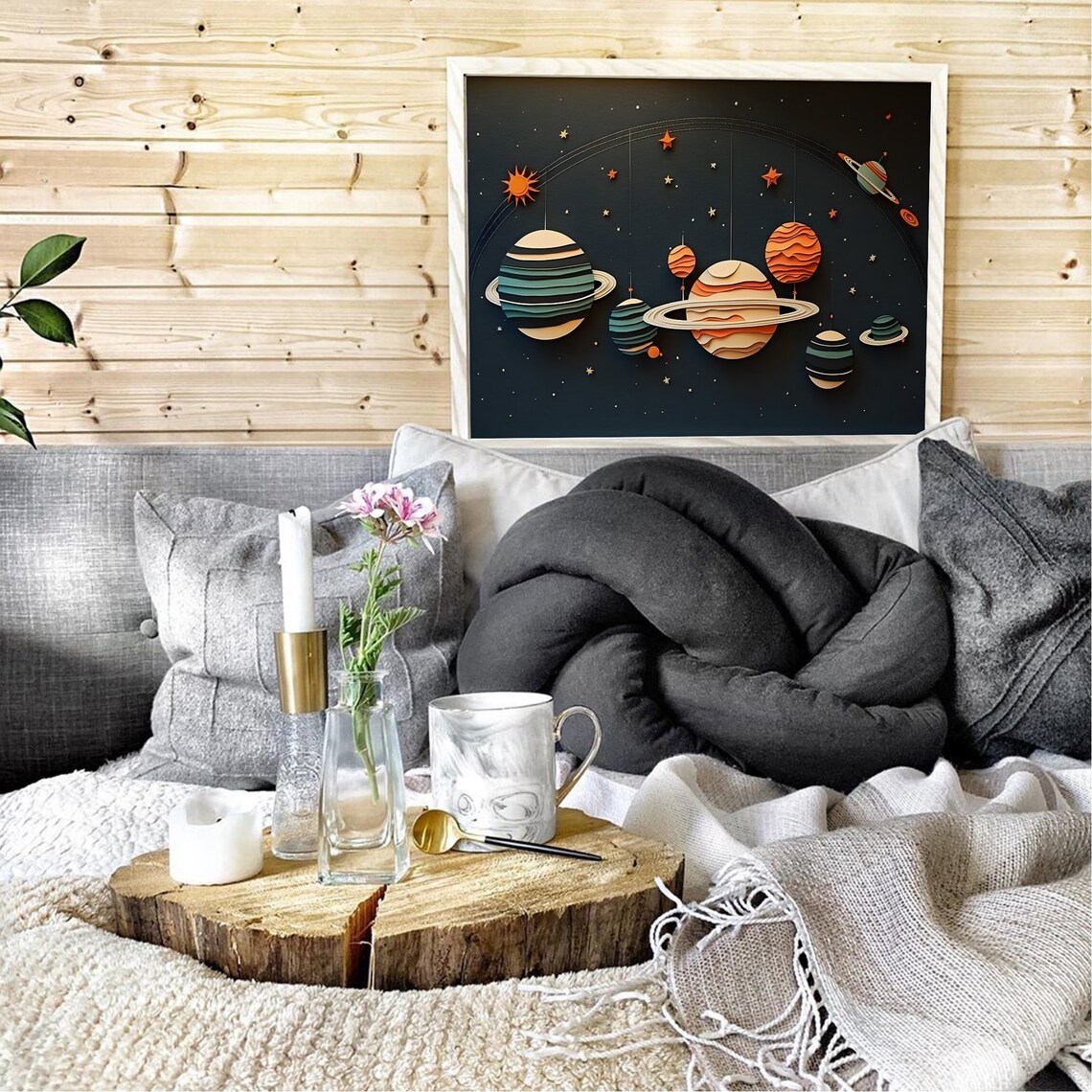 Planets Art Print, Kids Room Nursery Decor - Image 3