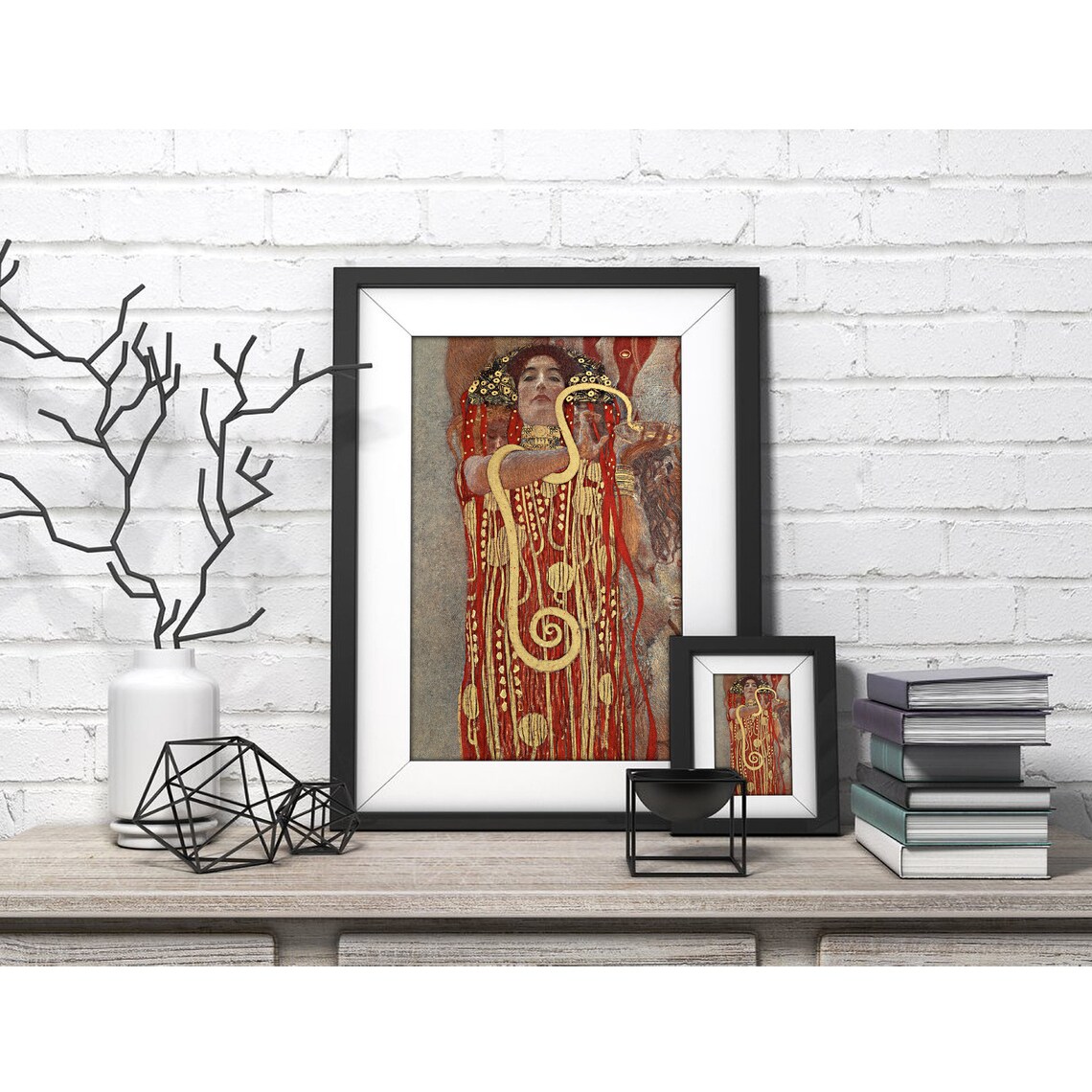 Hygieia by Gustav Klimt, Vintage Art Print - Image 4