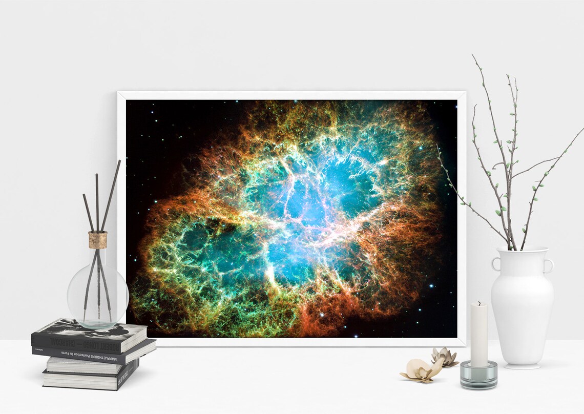 Crab Nebula Bedroom Art Print, Celestial Decor - Image 2