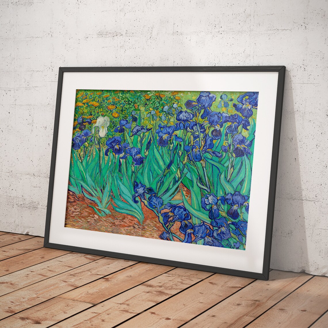 Irises by Van Gogh, Vintage Classic Art Print - Image 4