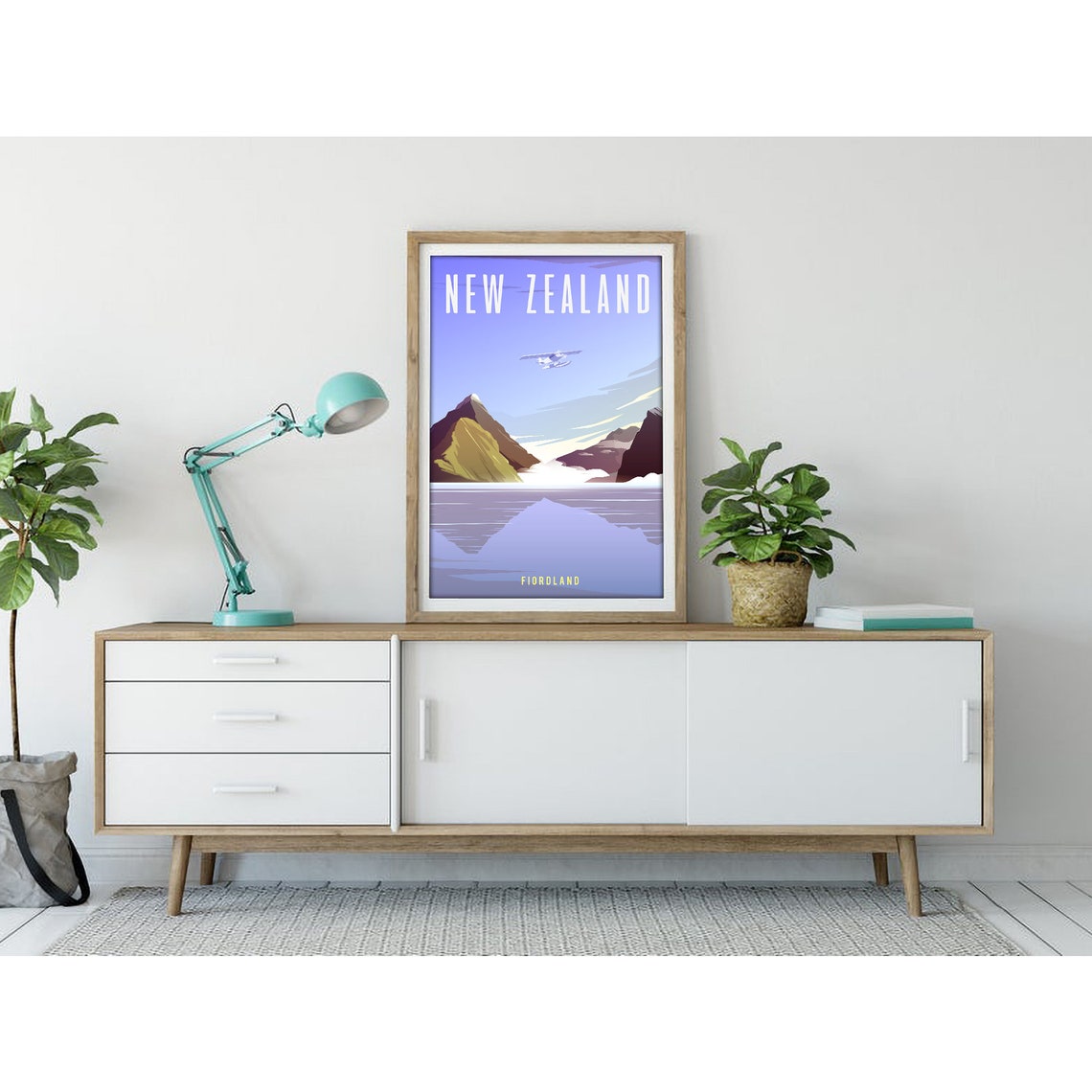 New Zealand Travel Poster Retro Travel Poster Travel Art Print College Dorm Decor Home Office Wall Decor Bedroom Wall Art - Image 3