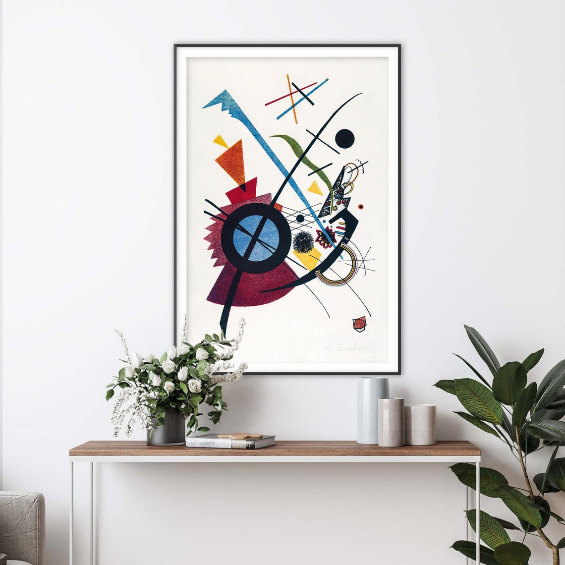 Wassily Kandinsky Violet Geometric Abstract Color Study Art Poster - Image 2