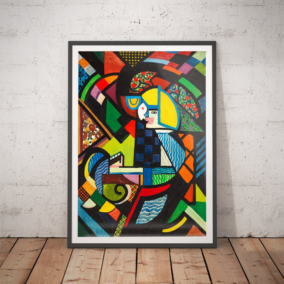 Daughter In A Rocker Vintage Wall Art Print
