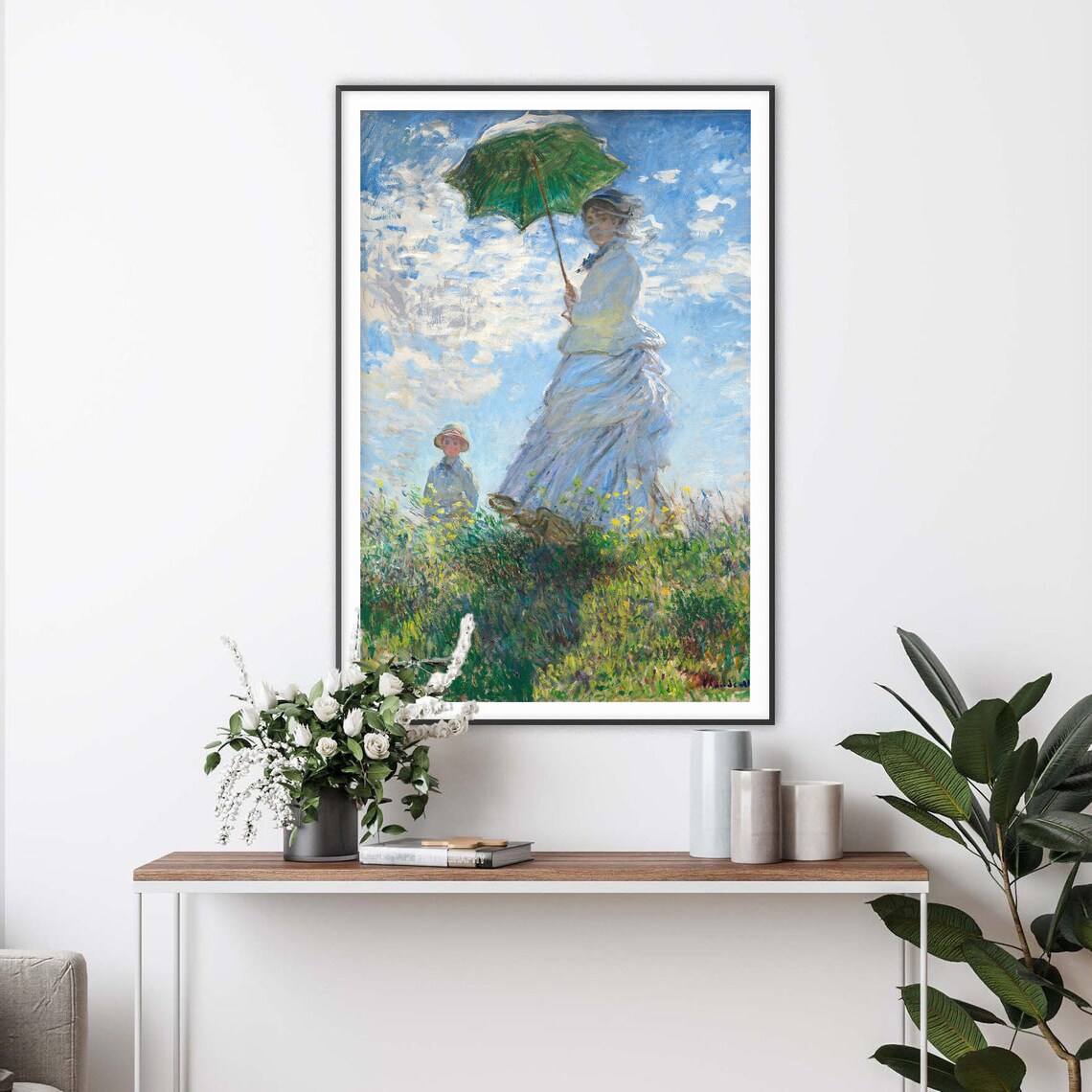 Woman With A Parasol, Claude Monet Vintage Art Print - Image 2