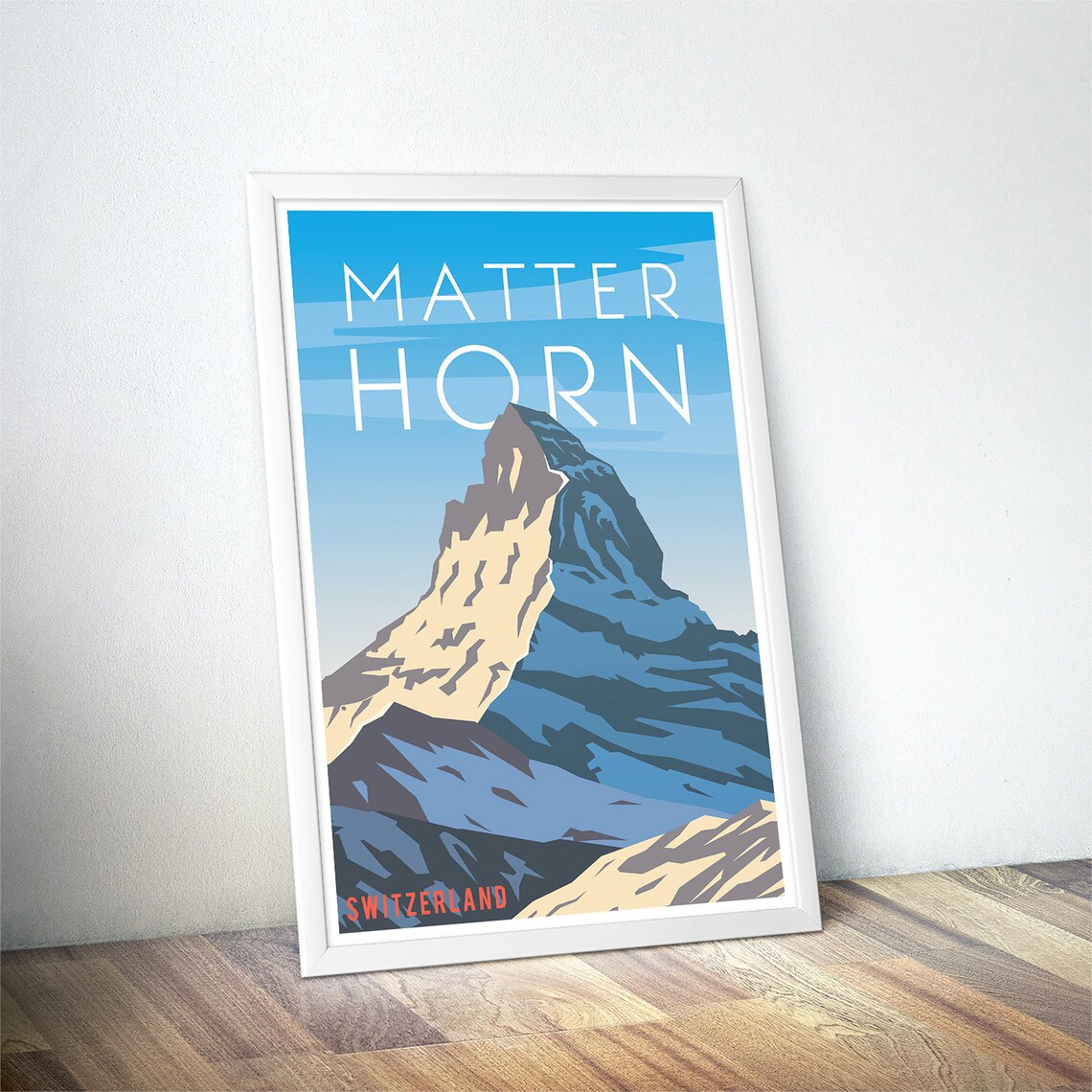 Matterhorn Vintage Travel Poster, Minimalist Travel Art - Image 4