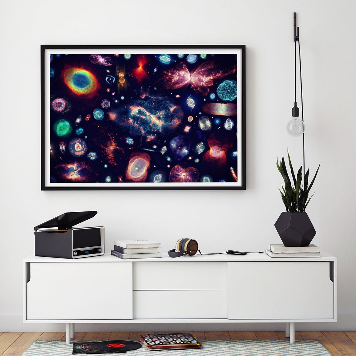 Hubble Nebula Collage Colorful Deep Space Astronomy Photo Poster - Image 2