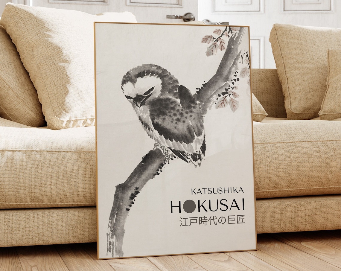Katsushika Hokusai Japanese Art Print, Japandi Poster
