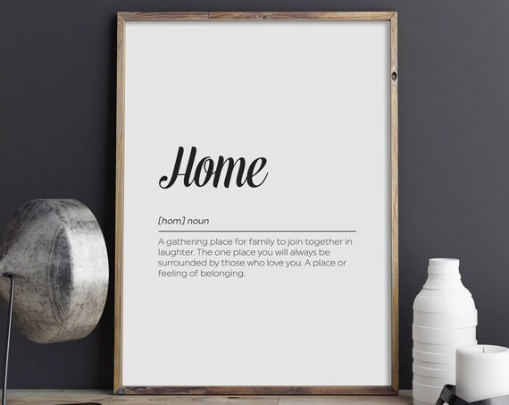 Home Dictionary Definition Family Poster Gathering Place Wall Decor Art