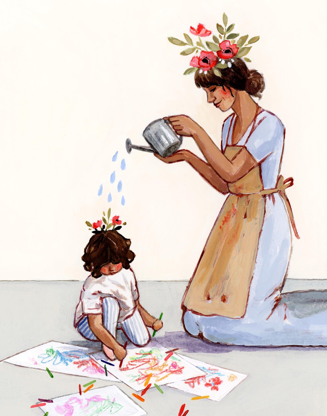 I'll Always Help You Grow, Mom Nursery Art Print - Image 2