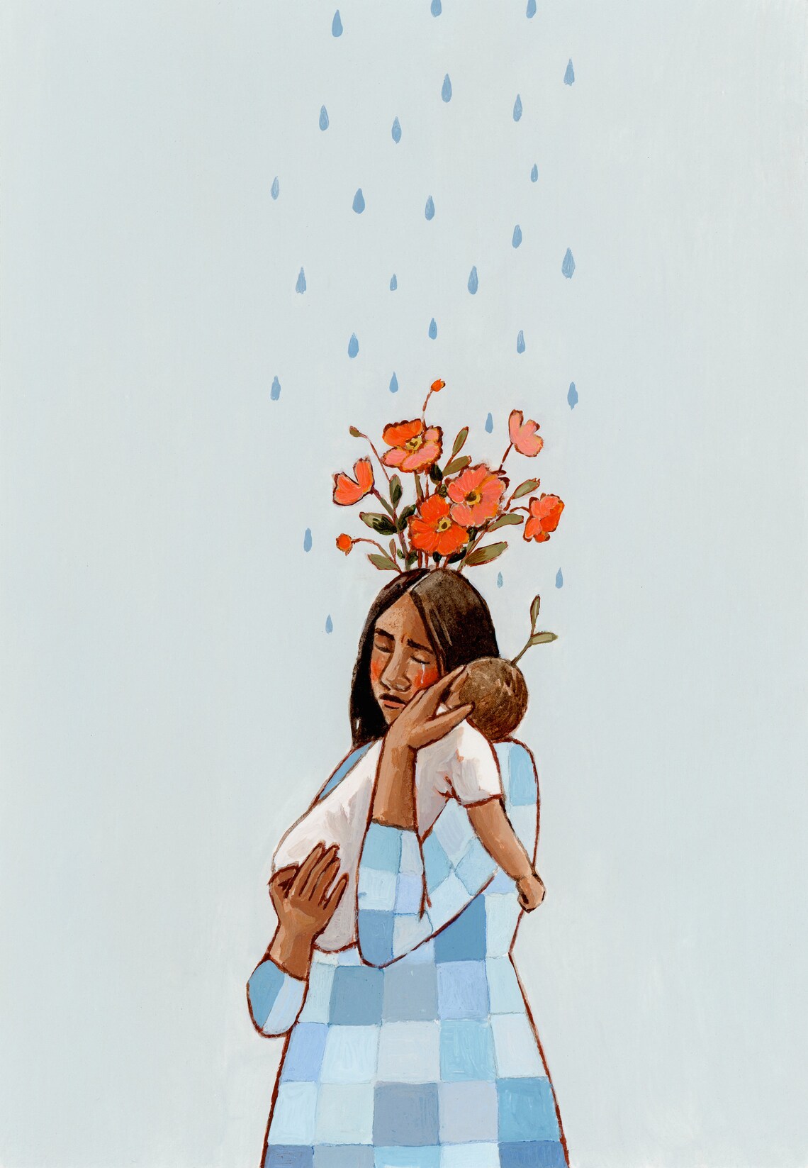 The Rains Will Help Us Bloom, Motherhood Art Print - Image 2