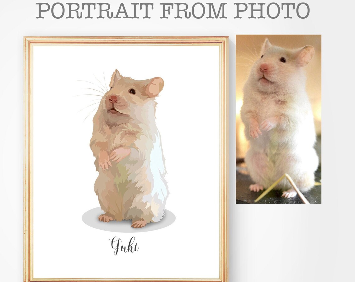 Regal Custom Guinea Pig Portrait Royal Pet Lover Gift Wall Art