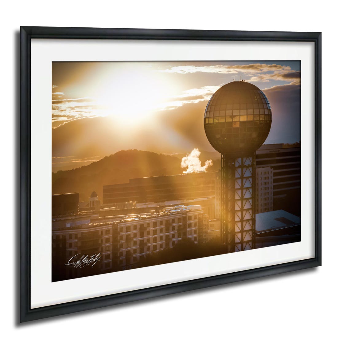 Knoxville Sunsphere Golden Tower Sunrise City Skyline Wall Art