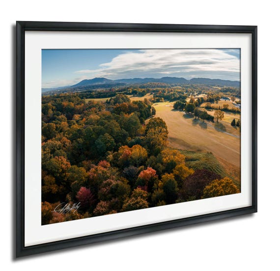 Three Ridges Golf Course Print Fall Colors In The Smoky Mountains