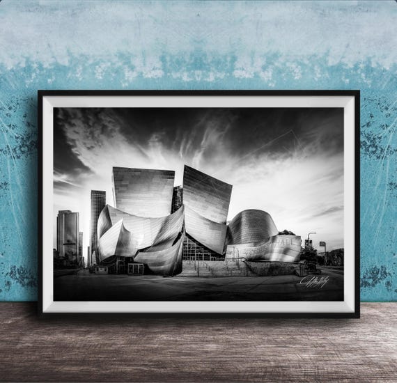 Walt Disney Concert Hall Print Iconic Downtown La Building