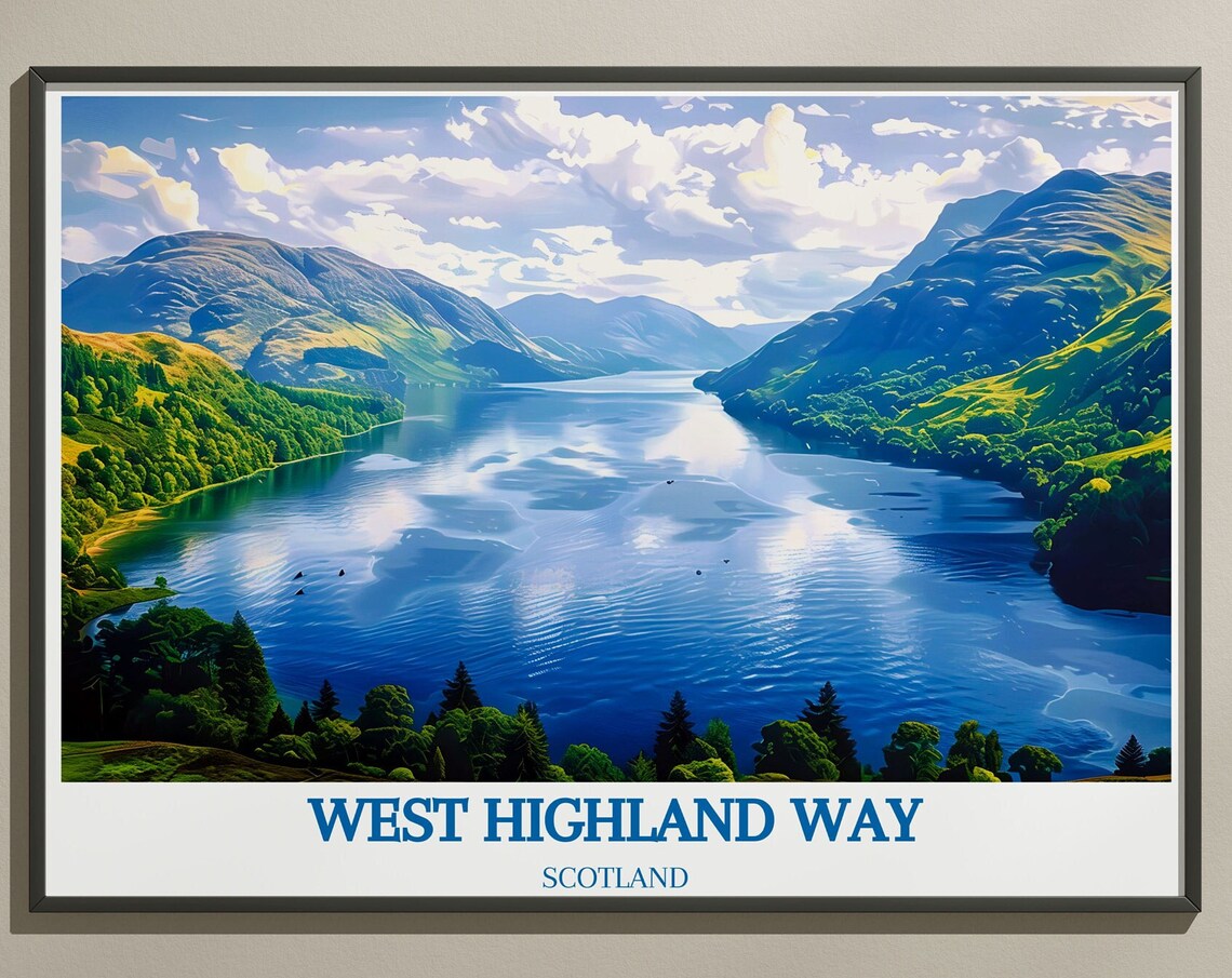 West Highland Way Loch Lomond Panoramic Mountains Scotland Poster
