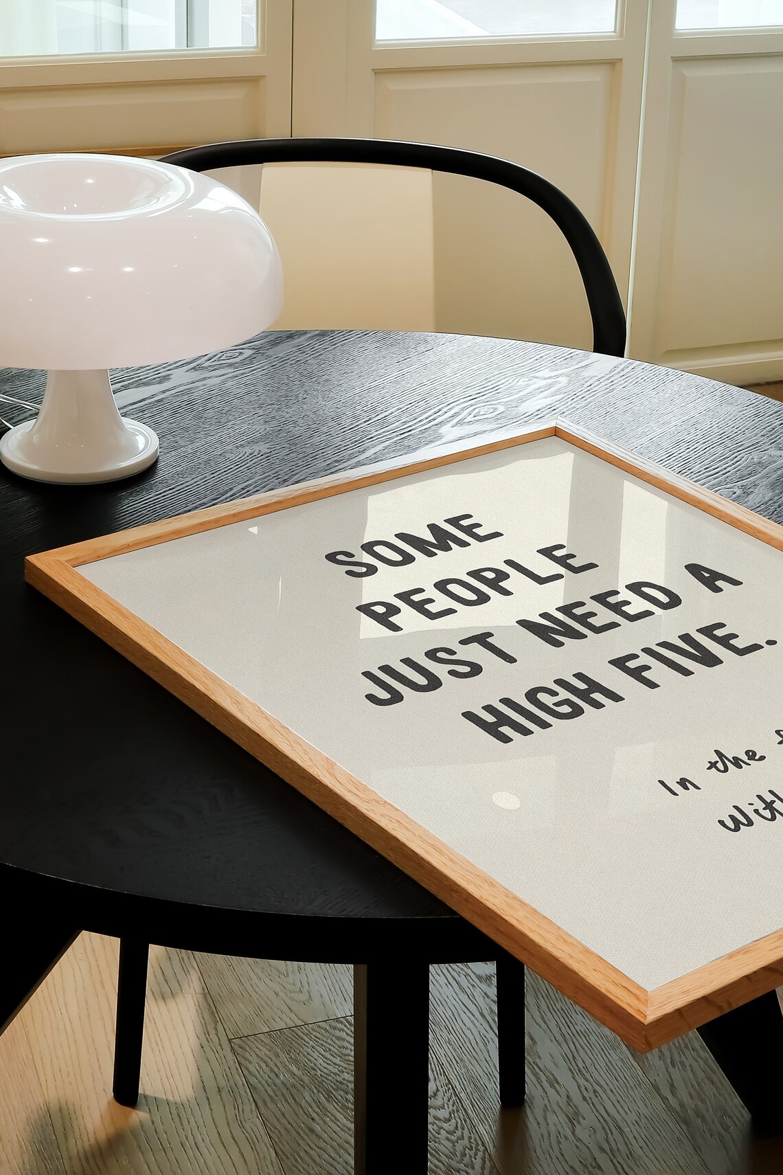 High Five In The Face Funny Typography Poster - Image 2