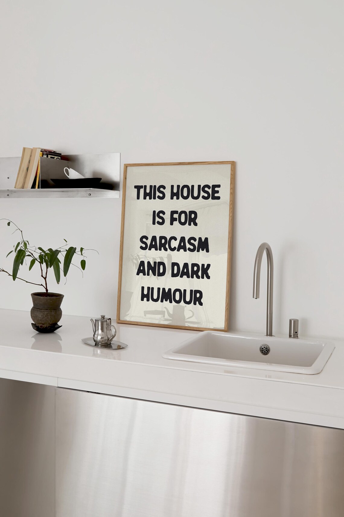 Sarcasm And Dark Humour Quote Typography Poster - Image 4