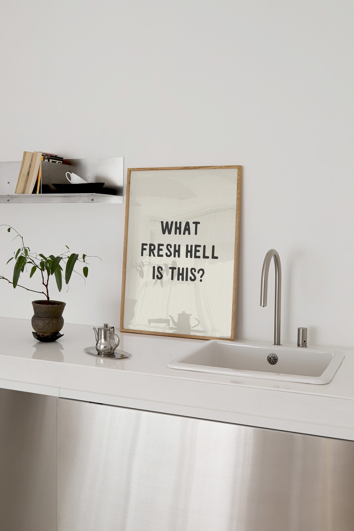What Fresh Hell Is This Funny Sarcastic Office Wall Quote Poster - Image 3