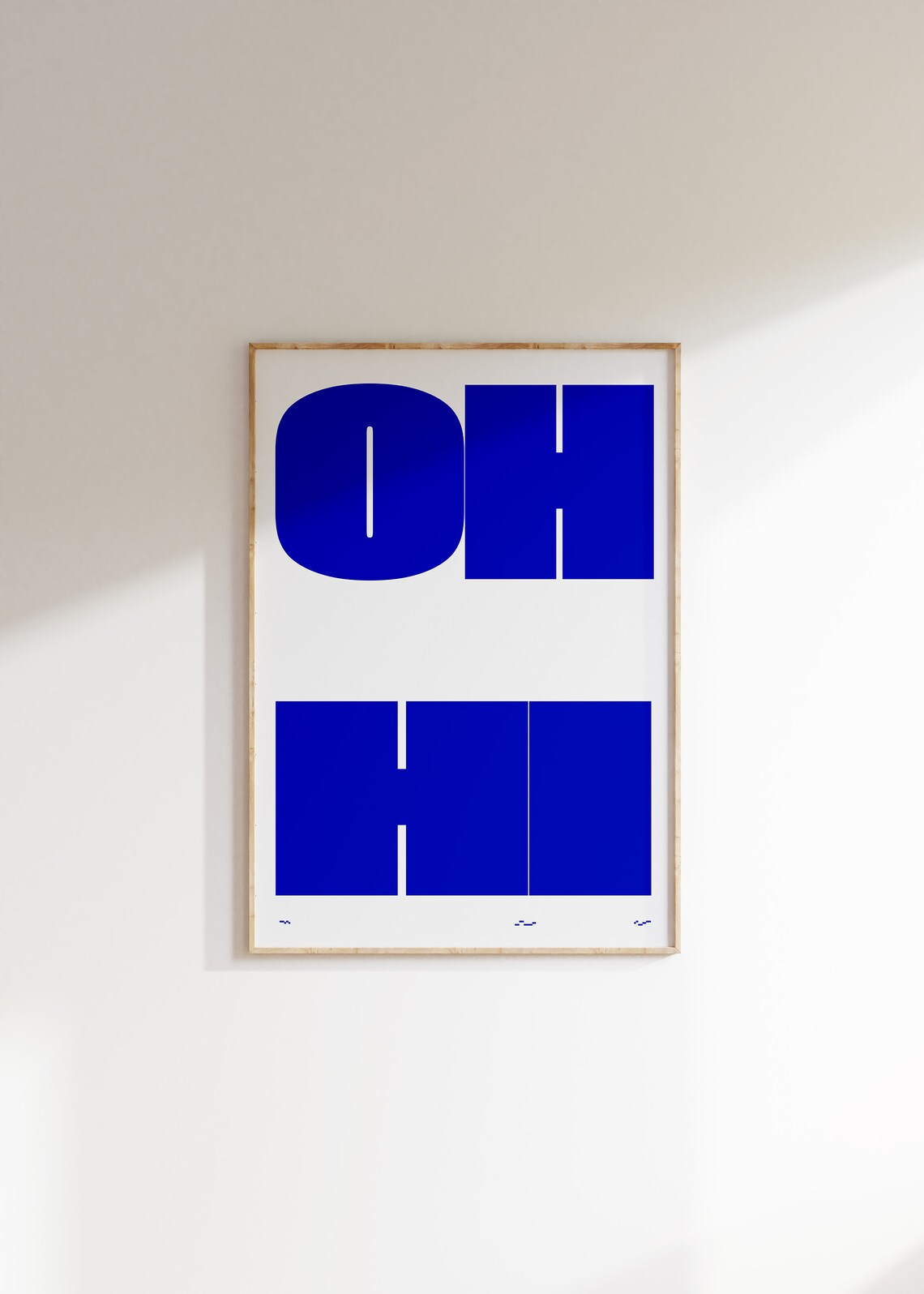 Oh Hi Funky Typography Art Print, Mid-Century Modern - Image 4