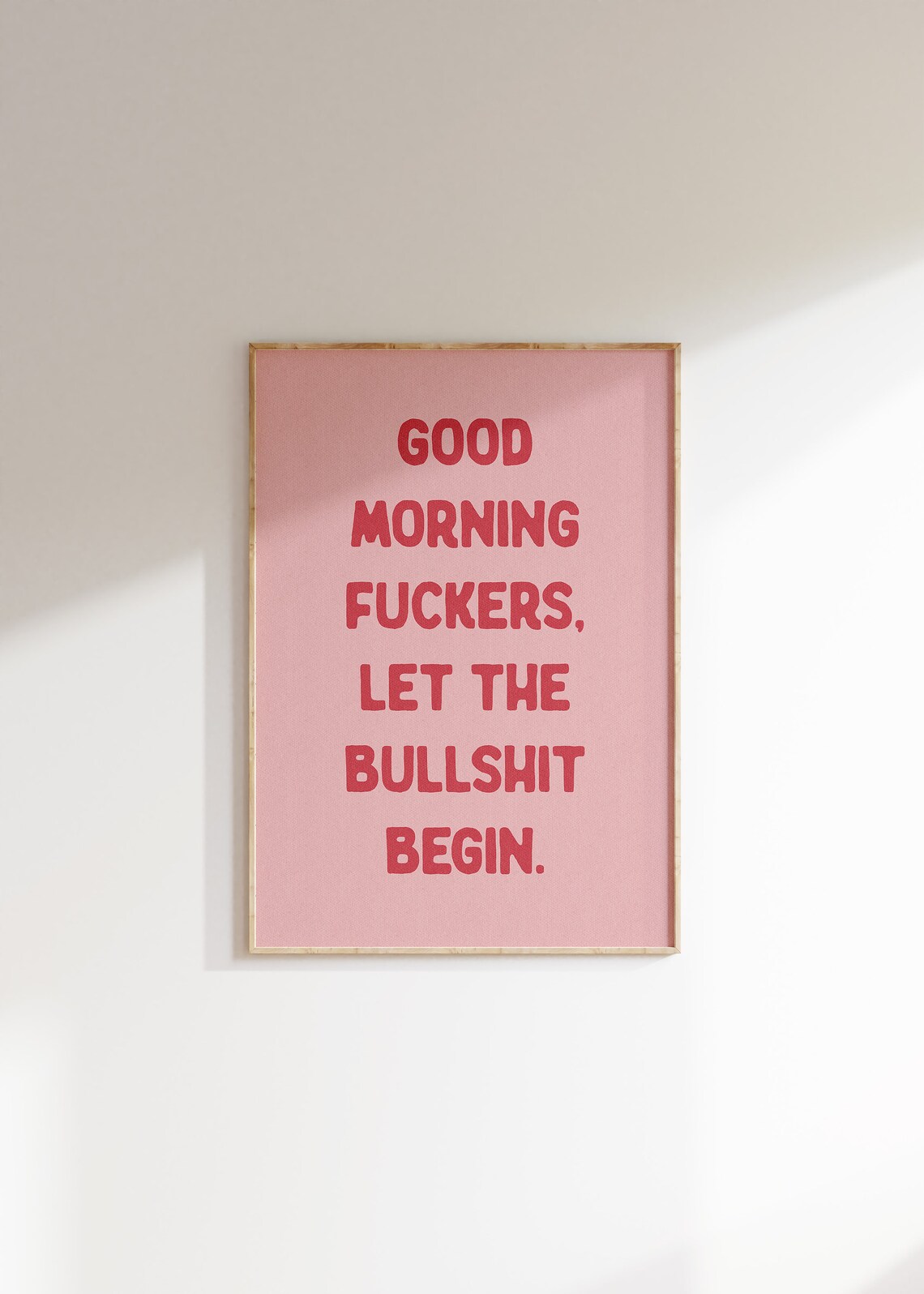Good Morning Fuckers Funny Sweary Wall Art Print - Image 4
