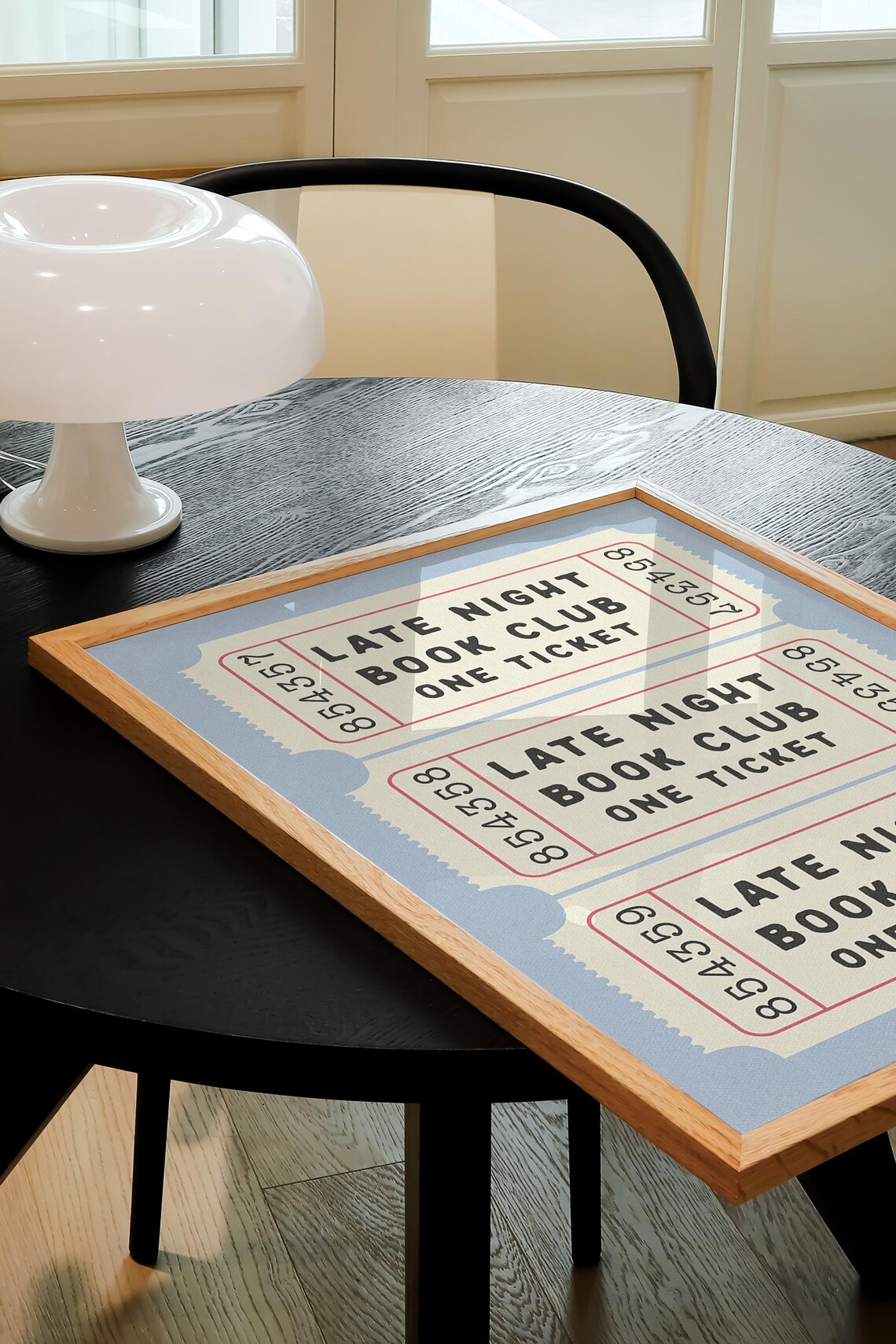 Late Night Book Club Ticket Print, Retro Aesthetic - Image 4