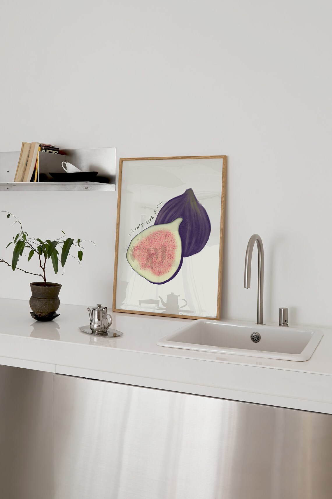 I Don't Give A Fig Funny Kitchen Wall Art Poster - Image 2