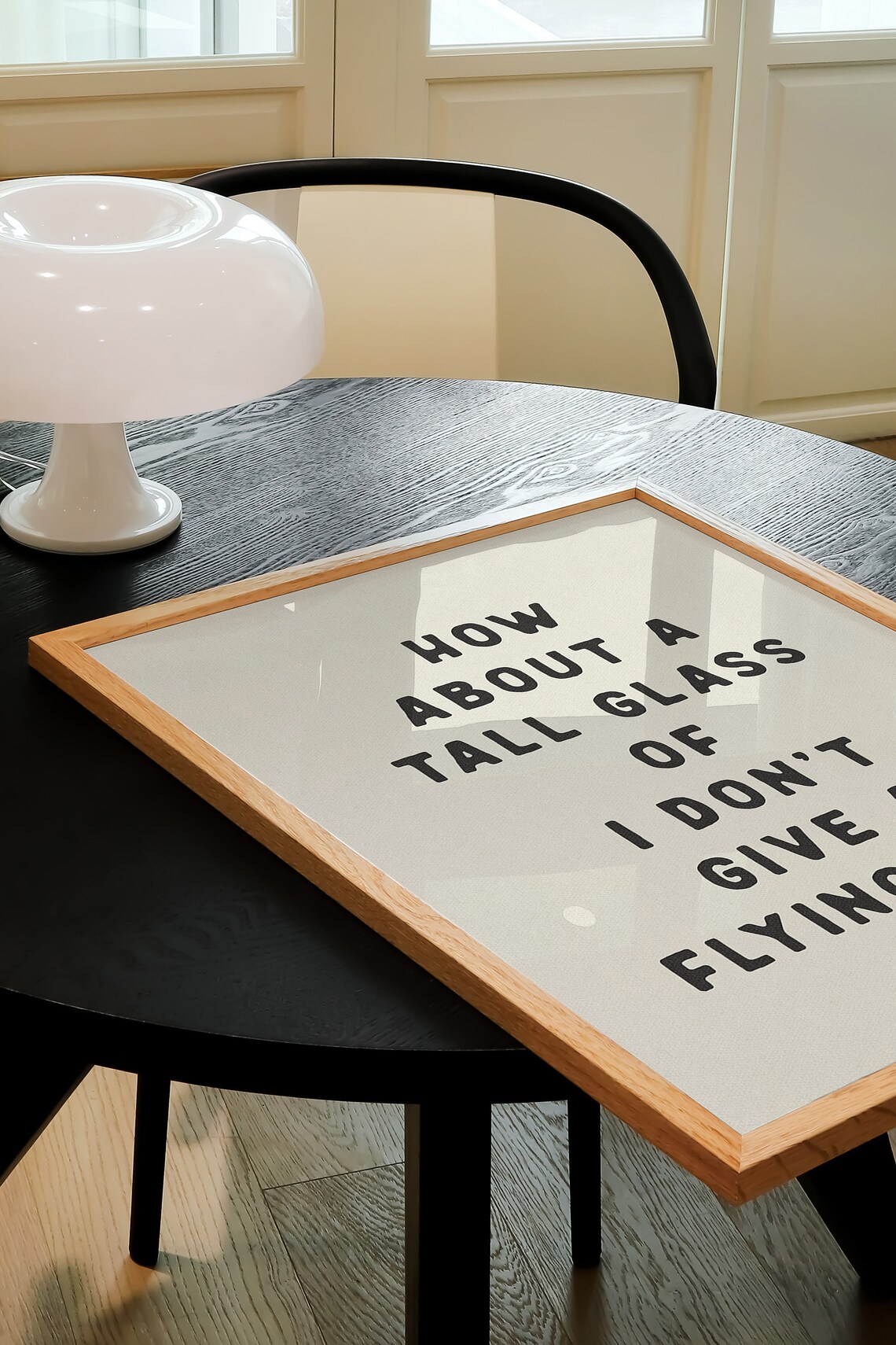 Tall Glass Of I Don't Give A Flying F*** Quote Art - Image 3