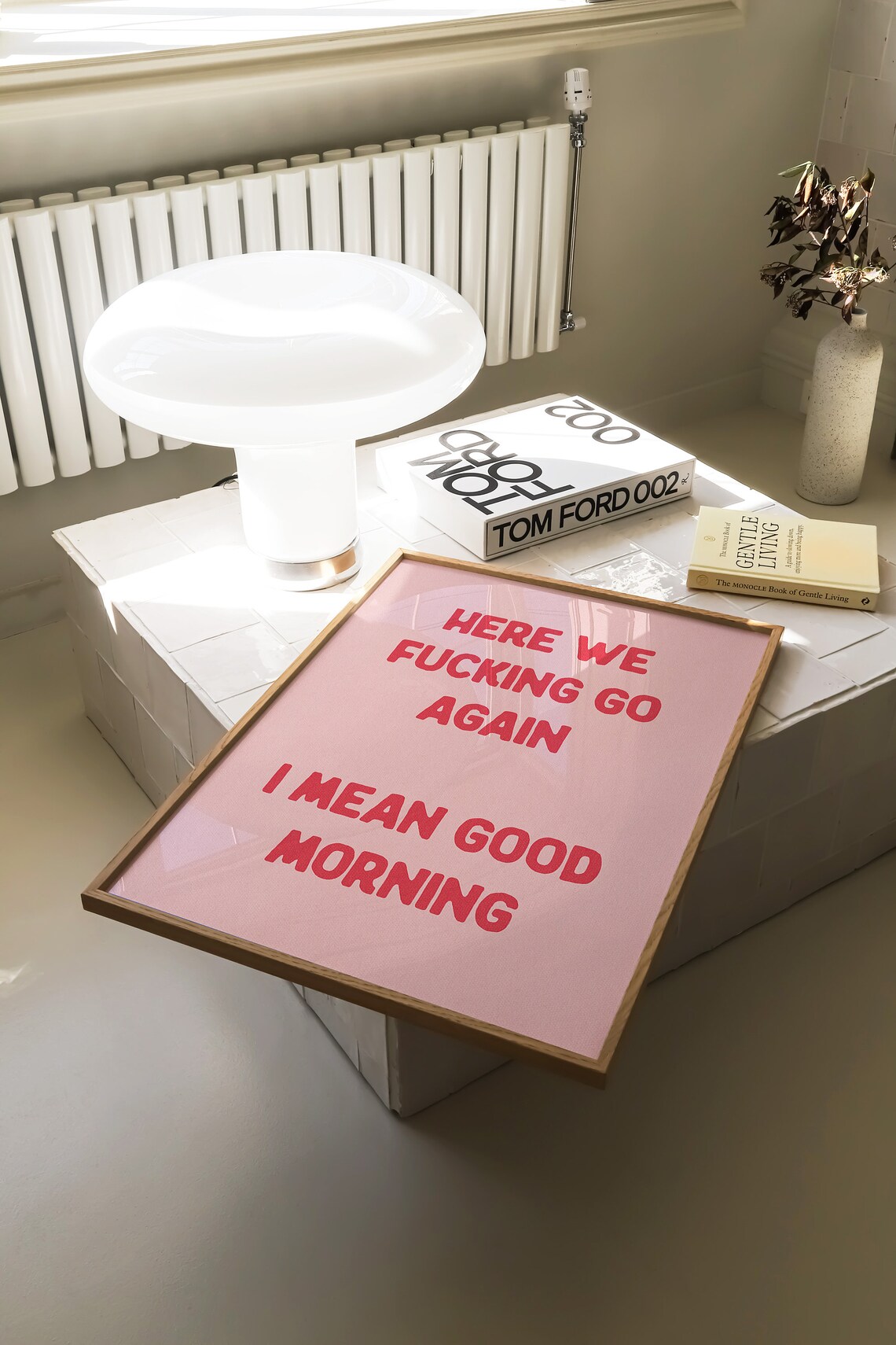 Here We Fucking Go Again Bedroom Poster Print - Image 2