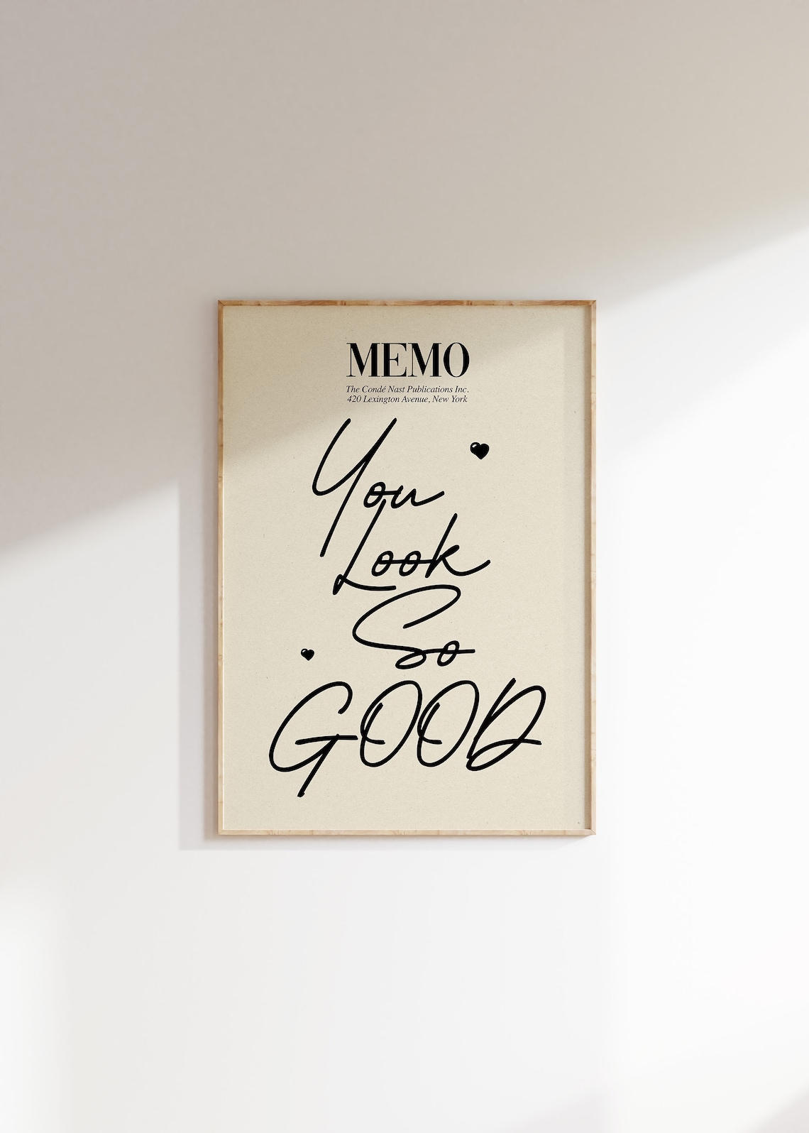 Guest Check You Look So Good Retro Art Print