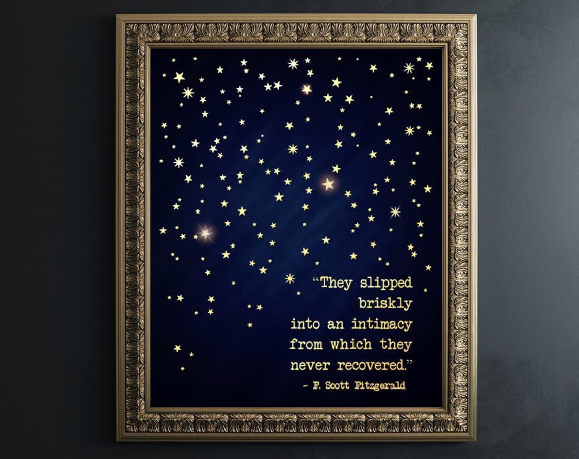 F. Scott Fitzgerald Typewriter Quote, Art Print