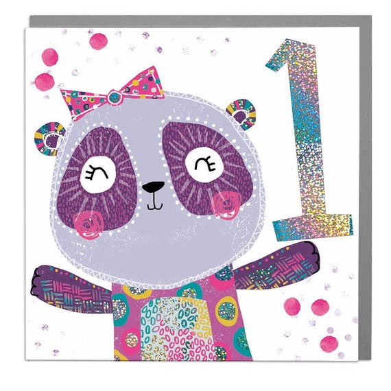 Panda Age 1 - Birthday Card