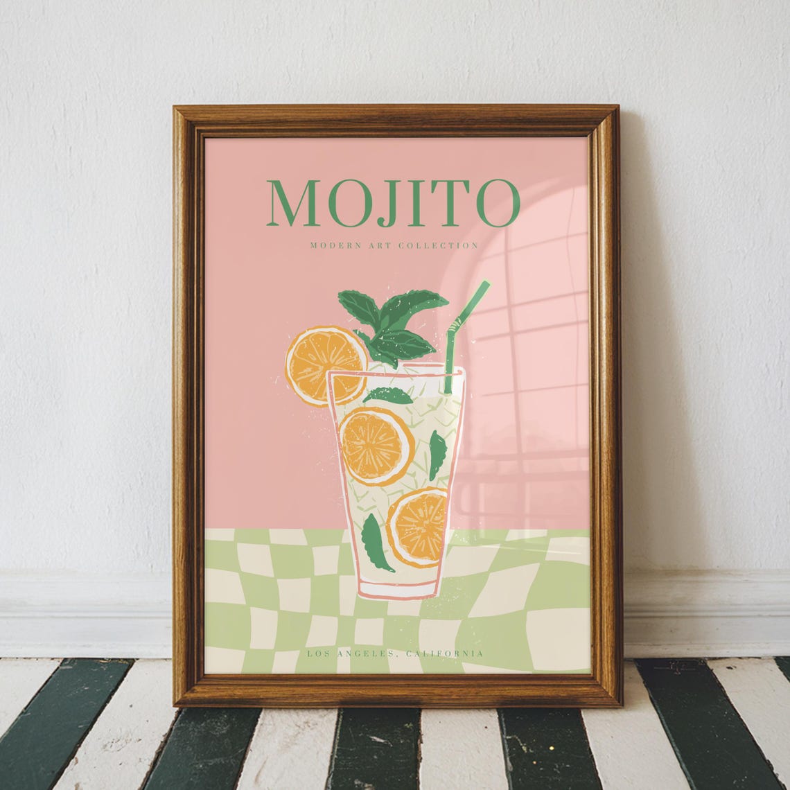 Mojito Modern Art Collection Los Angeles California Bar Print