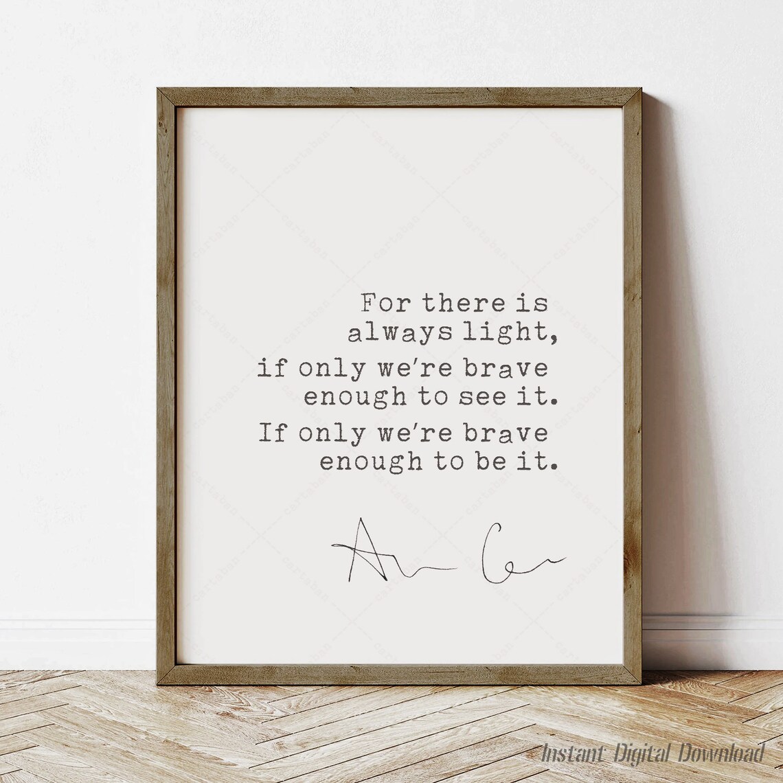 Amanda Gorman Quote, Feminist Typography Art Print
