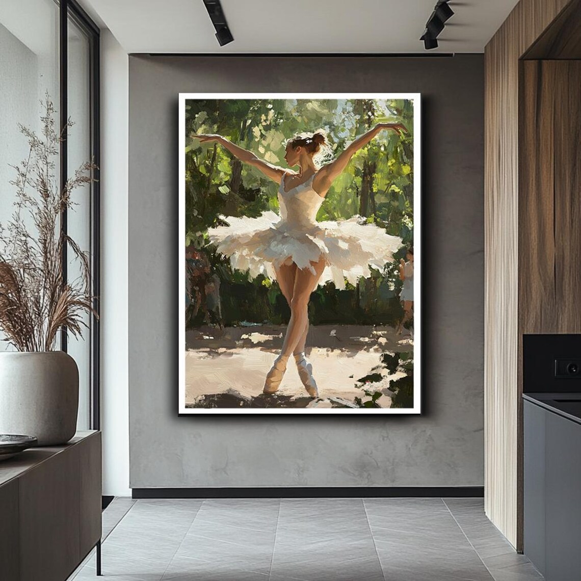 Ballerina in Nature Wall Art Print, Modern Dance - Image 2